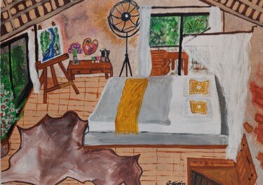 绘画 标题为“Rustical Dream Room” 由Tanya Silva, 原创艺术品, 丙烯