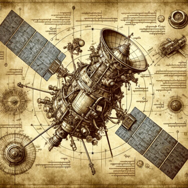 数字艺术 标题为“Schematics” 由Tthomopoulos, 原创艺术品, AI生成的图像