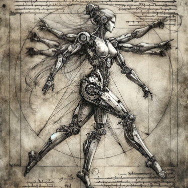 数字艺术 标题为“Schematics 5” 由Tthomopoulos, 原创艺术品, AI生成的图像