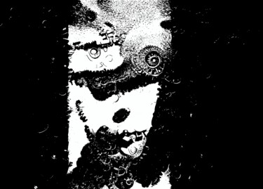 Digitale Kunst getiteld "mental clockwork" door Nick Fatum, Origineel Kunstwerk, 2D Digital Work