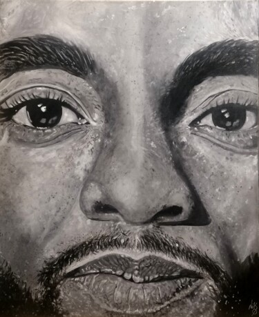 绘画 标题为“Chadwick Boseman -…” 由Nicolas Alibar, 原创艺术品, 丙烯