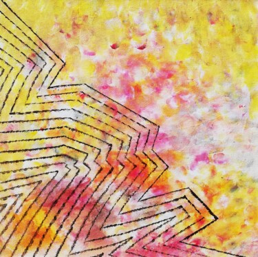 Картина под названием "FACE A FACE 3" - Véronique Trovalet, Подлинное произведение искусства, Акрил