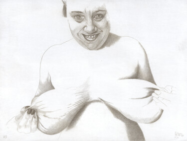 "Nr.35 (21:31)" 图画 标题为“"Nr.35 (21:31)"” 由Walter Roos, 原创艺术品, Silverpoint