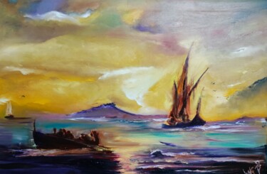 Peinture intitulée "Conquest of Paradise" par Pascal Jung, Œuvre d'art originale, Huile