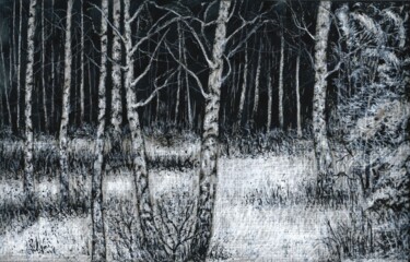Among the Winter 32 / Среди зимы 32 제목이 "Among the Winter 32…"인 그림 Владимир Абаимов로, 원작, 잉크