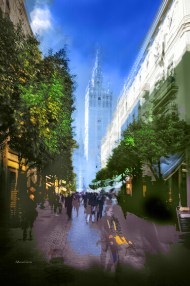 Digital Arts titled "La Giralda de Sevil…" by Alfonso García, Original Artwork, Digital Photography