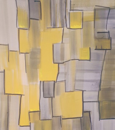 Schilderij getiteld "鳄鱼" door Zhao Le Men, Origineel Kunstwerk, Gouache