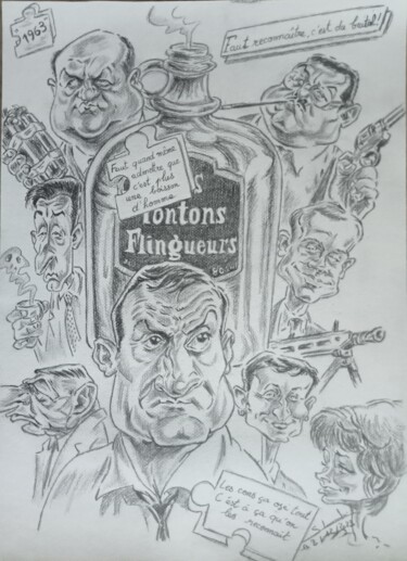 图画 标题为“Illustration du fil…” 由Gilles Staub (LeCrayonAgile), 原创艺术品, 铅笔