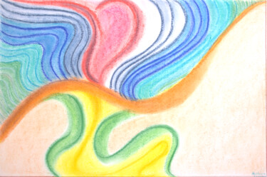 Danse de la Vie, de la Terre "Danse de la Vie, de…" başlıklı Resim Anne Laure Klein tarafından, Orijinal sanat, Pastel