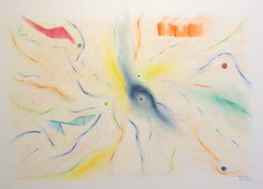 Vie infinie "Vie infinie" başlıklı Resim Anne Laure Klein tarafından, Orijinal sanat, Pastel