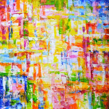 제목이 "Abstraction 69."인 미술작품 Iryna Kastsova로, 원작, 아크릴 나무 들것 프레임에 장착됨