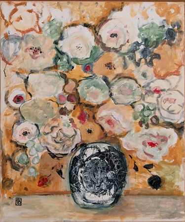 "fleurs Nardis" başlıklı Tablo Ayako Guerin tarafından, Orijinal sanat, Akrilik Ahşap Sedye çerçevesi üzerine monte edilmiş