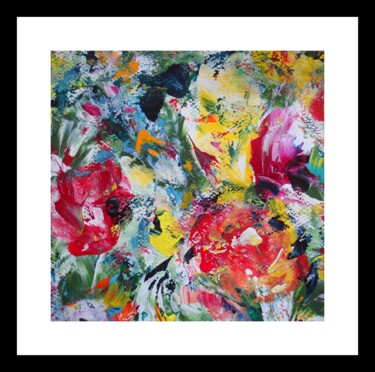 La dame aux fleurs V (Oeuvre encadrée) 绘画 标题为“La dame aux fleurs…” 由Vinet-Larente, 原创艺术品, 丙烯