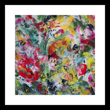 La dame aux fleurs III (Oeuvre encadrée) 绘画 标题为“La dame aux fleurs…” 由Vinet-Larente, 原创艺术品, 丙烯