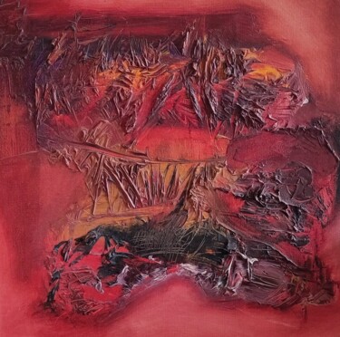 Painting titled "Inoxicaton of her P…" by Stefan Fiedorowicz, Original Artwork, Oil Mounted on Wood Stretcher frame