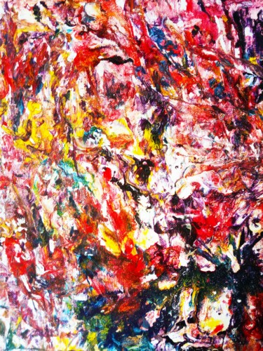 Childrens Dreams_fragment#3 Peinture intitulée "Childrens Dreams_fr…" par Selena Sashina, Œuvre d'art originale, Acrylique Monté sur Châssis en bois