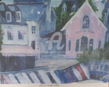 Peinture intitulée "Le port de Sainte M…" par Brigitte Barcelo, Œuvre d'art originale, Acrylique