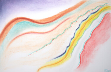 Dessin intitulée "Délicatesse" par Anne Laure Klein, Œuvre d'art originale, Pastel