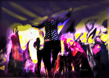 Tablao Flamenco Los Gallos Sevilla 5 Digitale Kunst getiteld "Tablao Flamenco Los…" door Alfonso García, Origineel Kunstwerk, Digitale fotografie