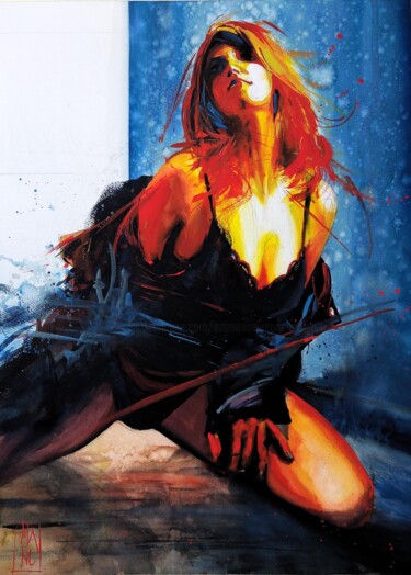Ana Kariinina Pittura intitolato "Ana Kariinina" da Manu Toxxic, Opera d'arte originale, Acquarello