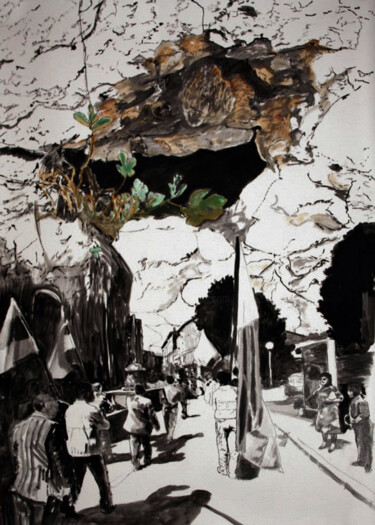 数字艺术 标题为“Racine. 18” 由José Sales Albella, 原创艺术品, 油