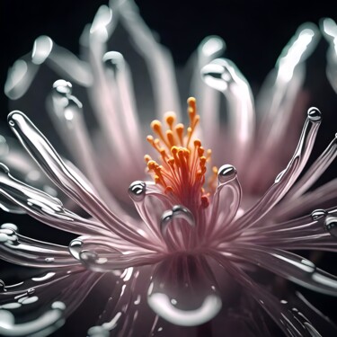 数字艺术 标题为“Glassflower No. 2” 由Ninn, 原创艺术品, AI生成的图像
