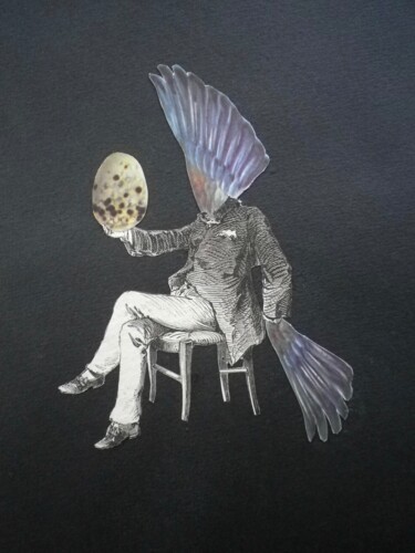 Collages intitulée "Le coté éclectique…" par François-Xavier Delmeire, Œuvre d'art originale, Collages