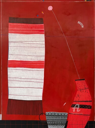 Peinture intitulée "Singing Loudly" par Robin Kerr, Œuvre d'art originale, Acrylique
