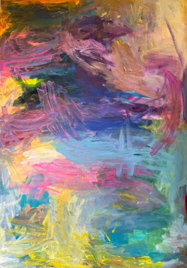 Colorful Miracle Painting titled "Colorful Miracle" by Žanete Smodiča, Original Artwork, Acrylic