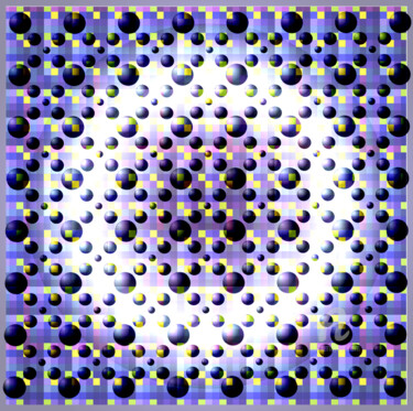 Digital Arts titled "Geometry ball23" by Anna Serebrenoya, Original Artwork, 2D Digital Work