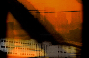 "RED NEW YORK SKYLINE" başlıklı Fotoğraf Silva Nironi tarafından, Orijinal sanat, Fotoşoplu fotoğrafçılık