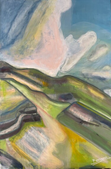 Schilderij getiteld "16211 Montagne - Dé…" door Benooaa, Origineel Kunstwerk, Acryl