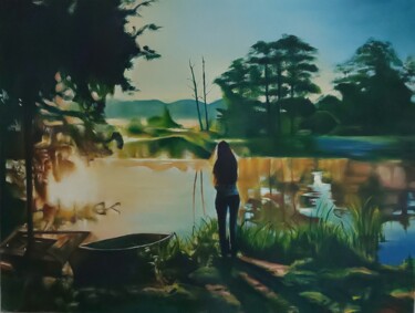 Картина под названием "Untitled 30" - Ujang Ismail, Подлинное произведение искусства, Масло