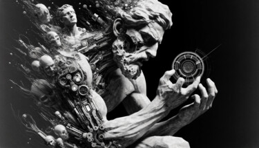 Digital Arts με τίτλο "Technologie" από Tthomopoulos, Αυθεντικά έργα τέχνης, Εικόνα που δημιουργήθηκε με AI