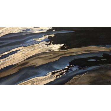 Peinture intitulée "Lueur paisible" par M'Do, Œuvre d'art originale, Acrylique Monté sur Châssis en bois