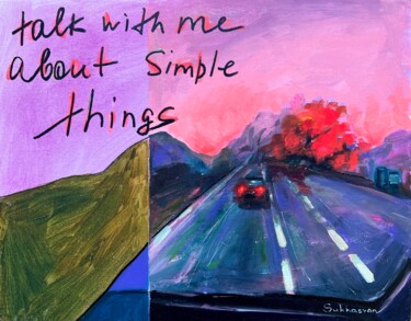 "Talk with me about…" başlıklı Tablo Victoria Sukhasyan tarafından, Orijinal sanat, Akrilik