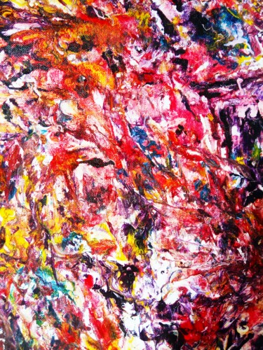 Childrens Dreams_fragment#9 Peinture intitulée "Childrens Dreams_fr…" par Selena Sashina, Œuvre d'art originale, Acrylique Monté sur Châssis en bois