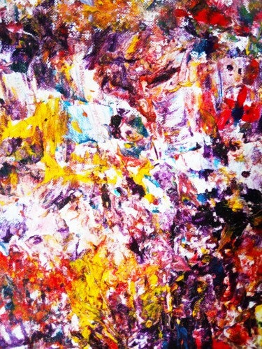 Childrens Dreams_fragment#11 Peinture intitulée "Childrens Dreams_fr…" par Selena Sashina, Œuvre d'art originale, Acrylique Monté sur Châssis en bois