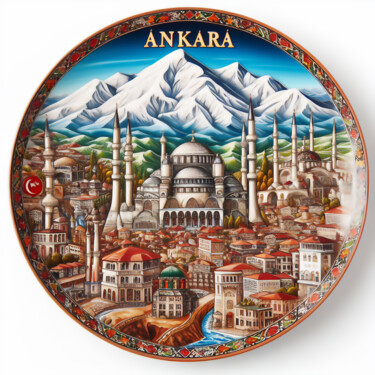 Arte digital titulada "ANKARA" por Josep Domènech, Obra de arte original, Imagen generada por IA Montado en Cartulina