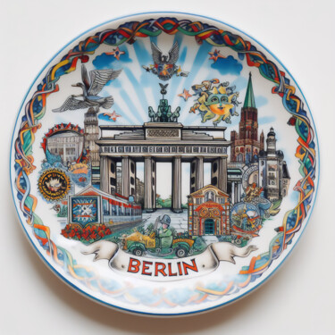 Arte digital titulada "BERLÍN" por Josep Domènech, Obra de arte original, Imagen generada por IA Montado en Cartulina