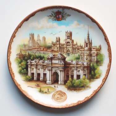 Arte digital titulada "-MADRID-" por Josep Domènech, Obra de arte original, Imagen generada por IA Montado en Cartulina