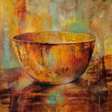 Pintura titulada "Offen für Neues - o…" por Annette Schmucker, Obra de arte original, Oleo Montado en Bastidor de camilla de…