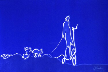Drawing titled "Natif..." by Alain Berche, Original Artwork, Ink