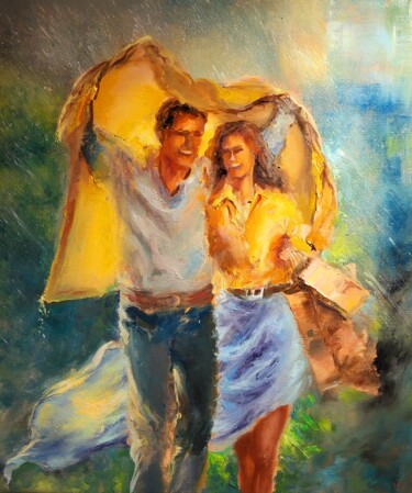 "Let it rain" başlıklı Tablo Elena Mardashova tarafından, Orijinal sanat, Petrol