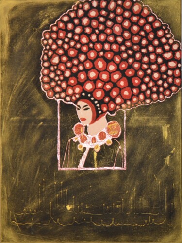 MADAME ROSE Peinture intitulée "MADAME ROSE" par Ali Kasap, Œuvre d'art originale, Acrylique Monté sur Châssis en bois