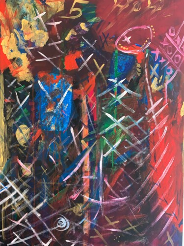 CRAZY WORLD Peinture intitulée "CRAZY WORLD" par Ali Kasap, Œuvre d'art originale, Acrylique Monté sur Châssis en bois