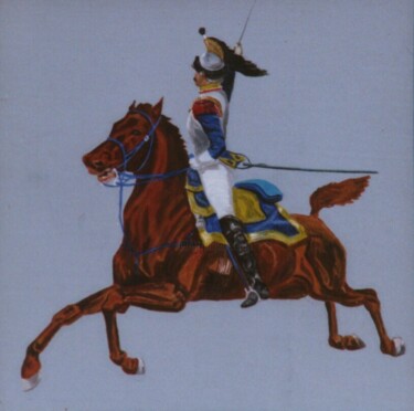 绘画 标题为“CUIRASSIER FROM 1807” 由David Sankey, 原创艺术品, 油