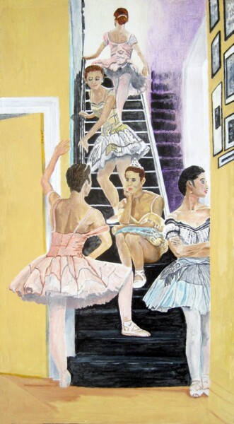 绘画 标题为“BALLET DANCERS” 由David Sankey, 原创艺术品, 油