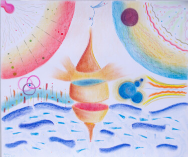 Harmonie de l'organisme "Harmonie de l'organ…" başlıklı Resim Anne Laure Klein tarafından, Orijinal sanat, Pastel