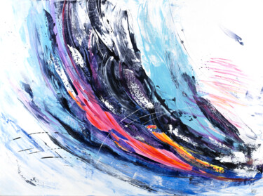 Ciels 11 Peinture intitulée "Ciels 11" par Joelle Kem Lika, Œuvre d'art originale, Acrylique Monté sur Châssis en bois